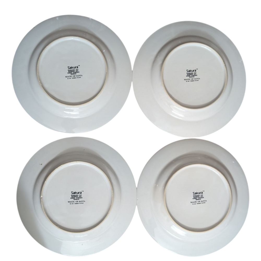 Debbie Mumm Magic Of Santa Plates - Set Of 4 - Picture 2 of 7